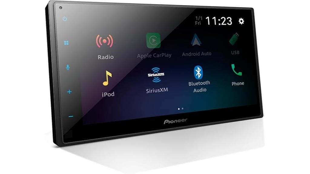 pioneer double din multimedia receiver
