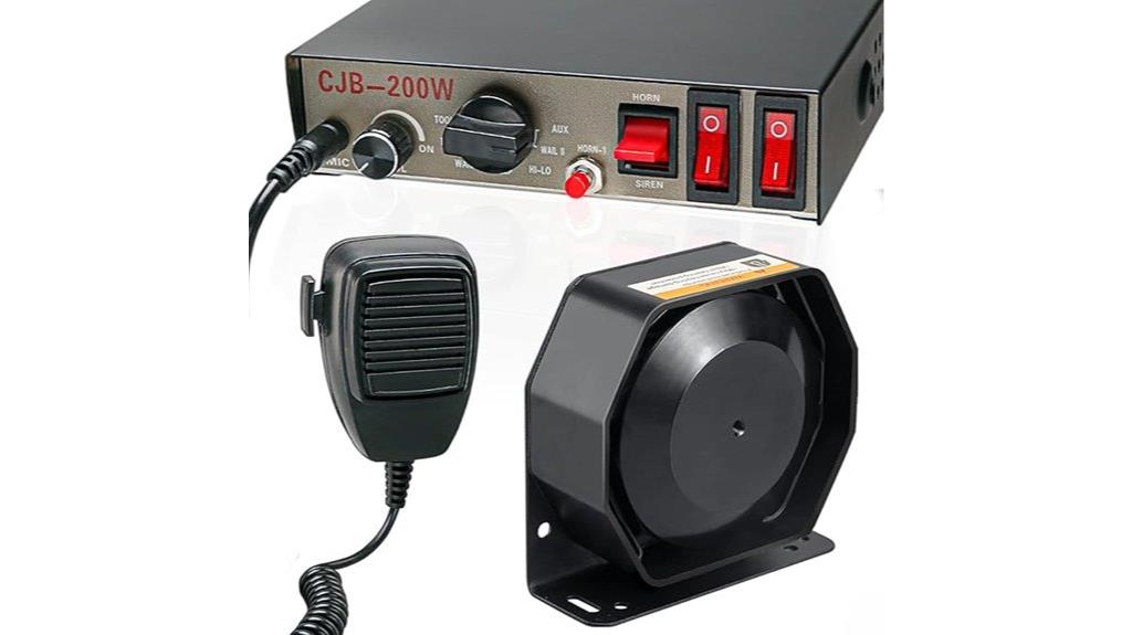 police siren emergency system