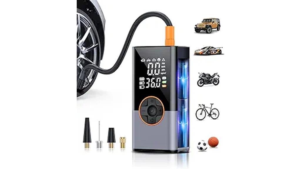 portable digital tire inflator