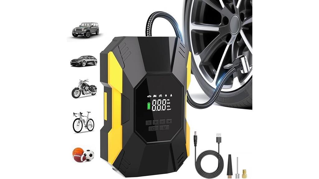 portable digital tire inflator