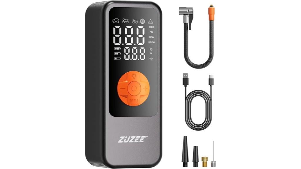 portable digital tire inflator
