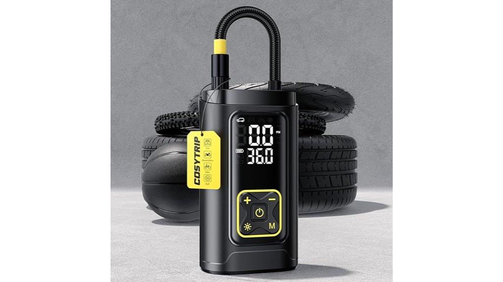 portable digital tire inflator