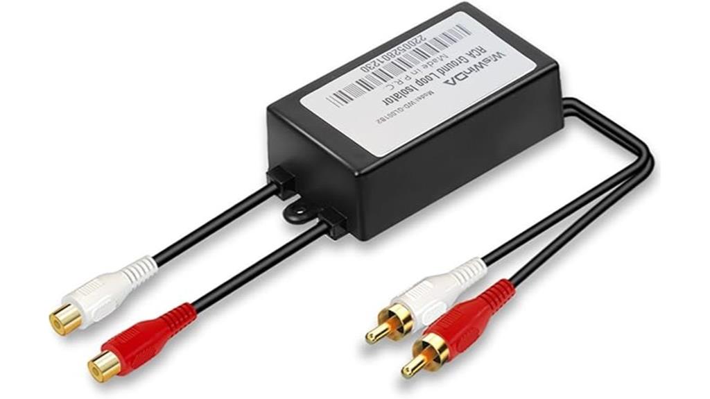 rca ground loop isolator