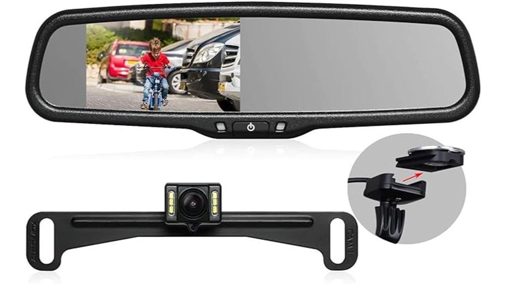 rear camera with monitor