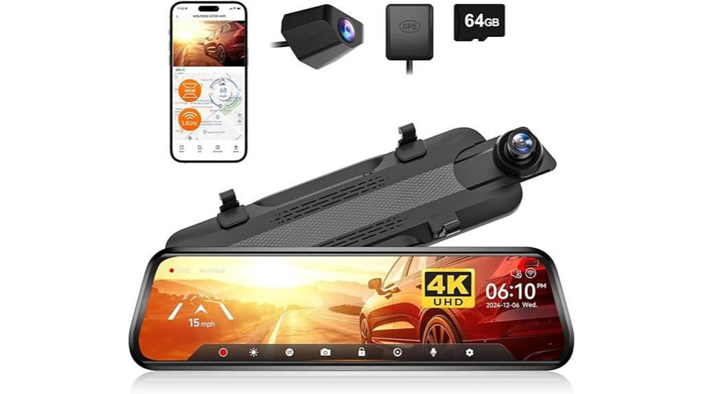 rearview mirror dash cam