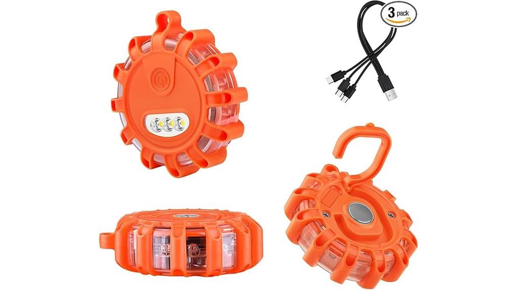 rechargeable led road flares