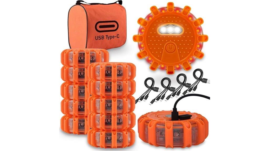 rechargeable usb led flares