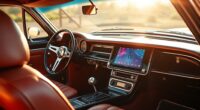 retro car touchscreen displays