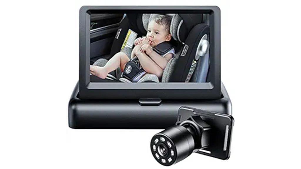 rotatable 1080p baby mirror