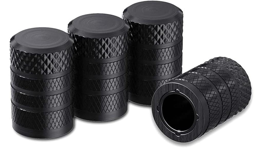 set of four tire caps