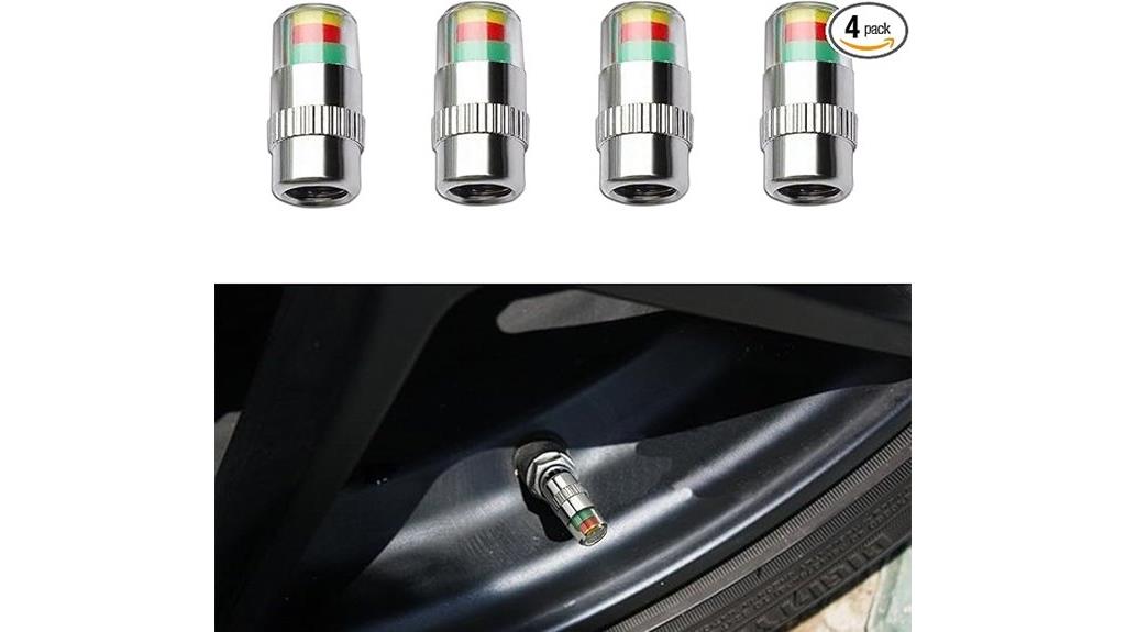 set of four tire caps