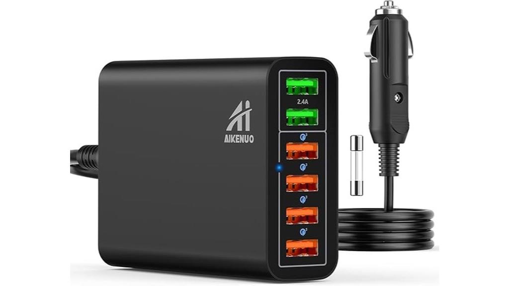 six port quick charge