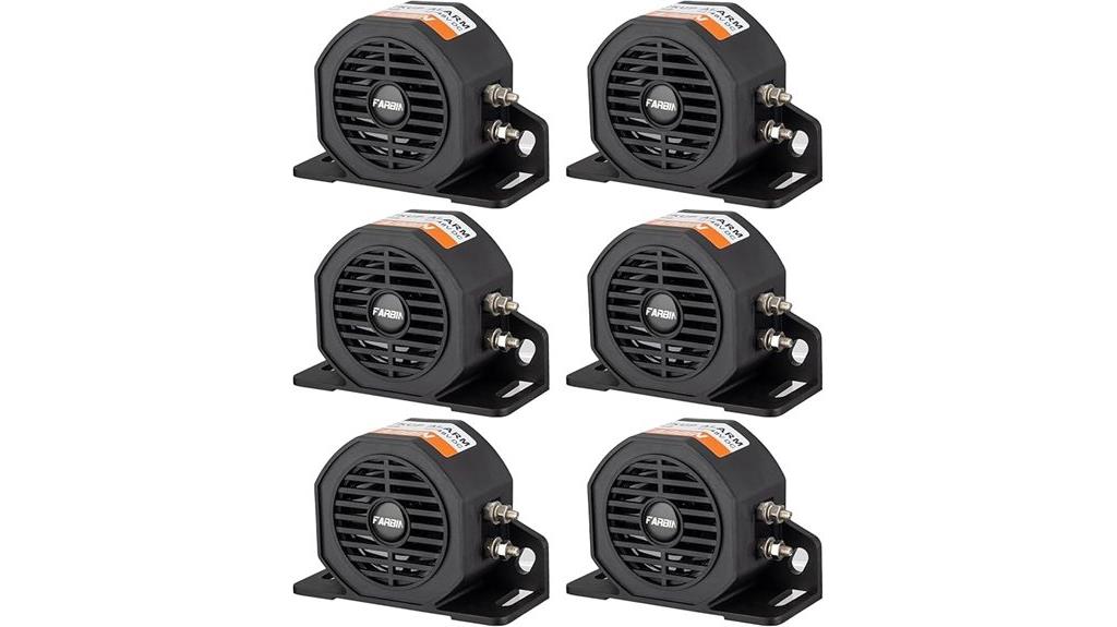 six waterproof reversing horns