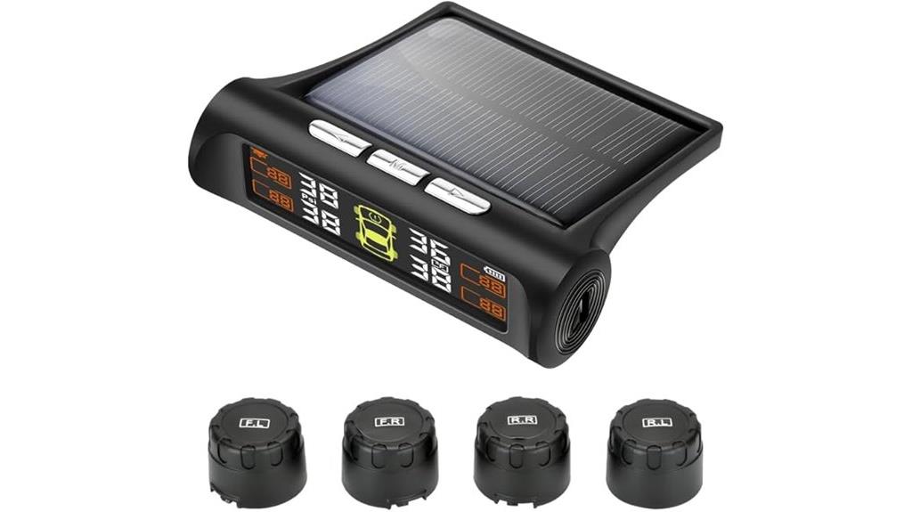 solar powered external tire sensors