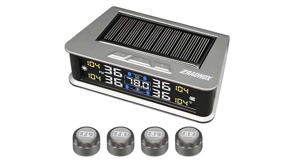 solar powered tire monitor