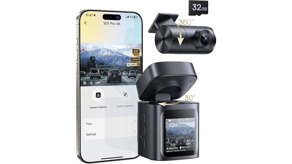 solar powered vehicle dash cam