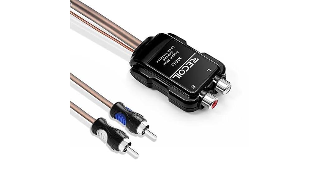 stereo ground loop isolator