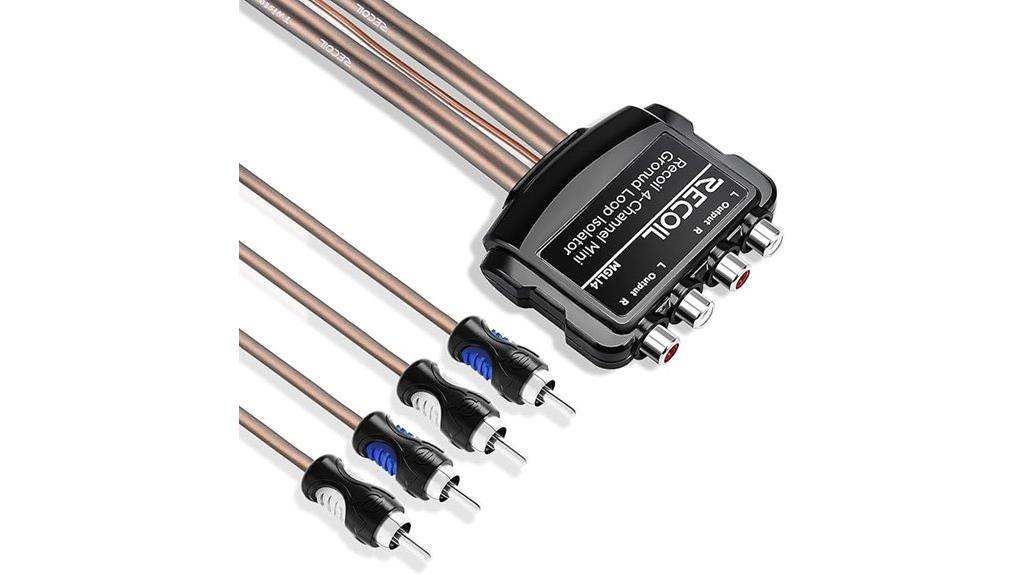 stereo ground loop isolator