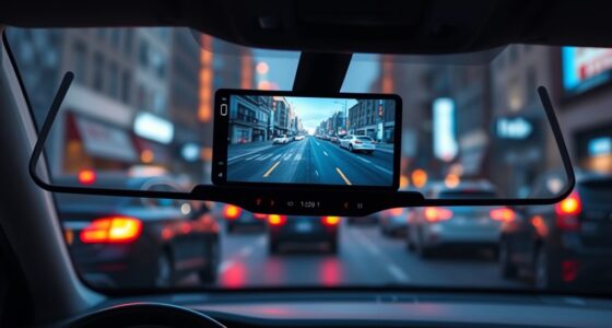 top rear view mirror dash cams