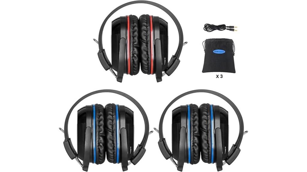 triple infrared car headphones