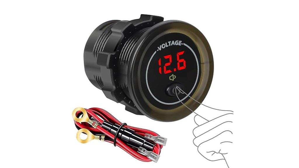 waterproof 12v volt meter