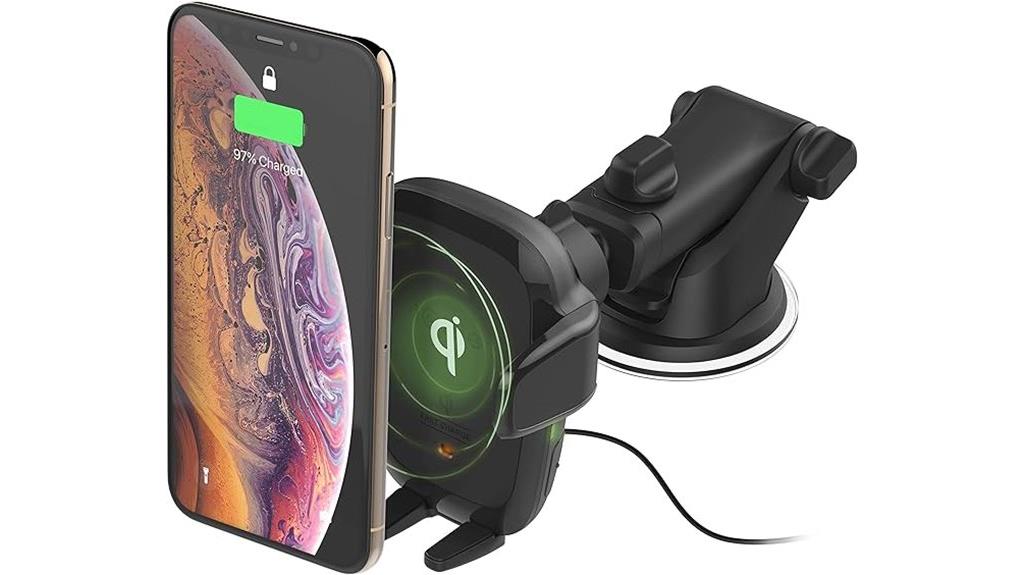 wireless car charger with sensing