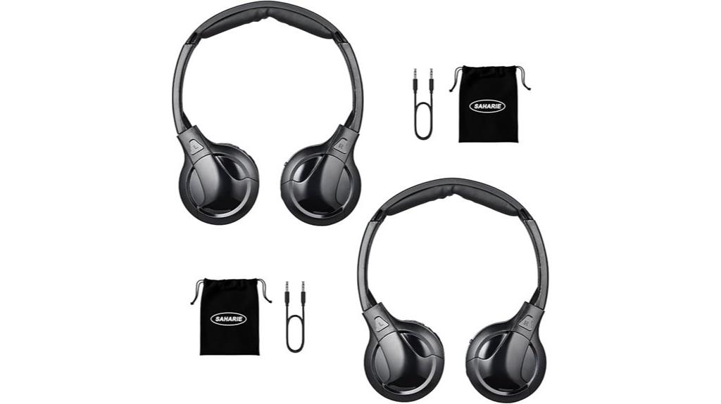 wireless car dvd headphones