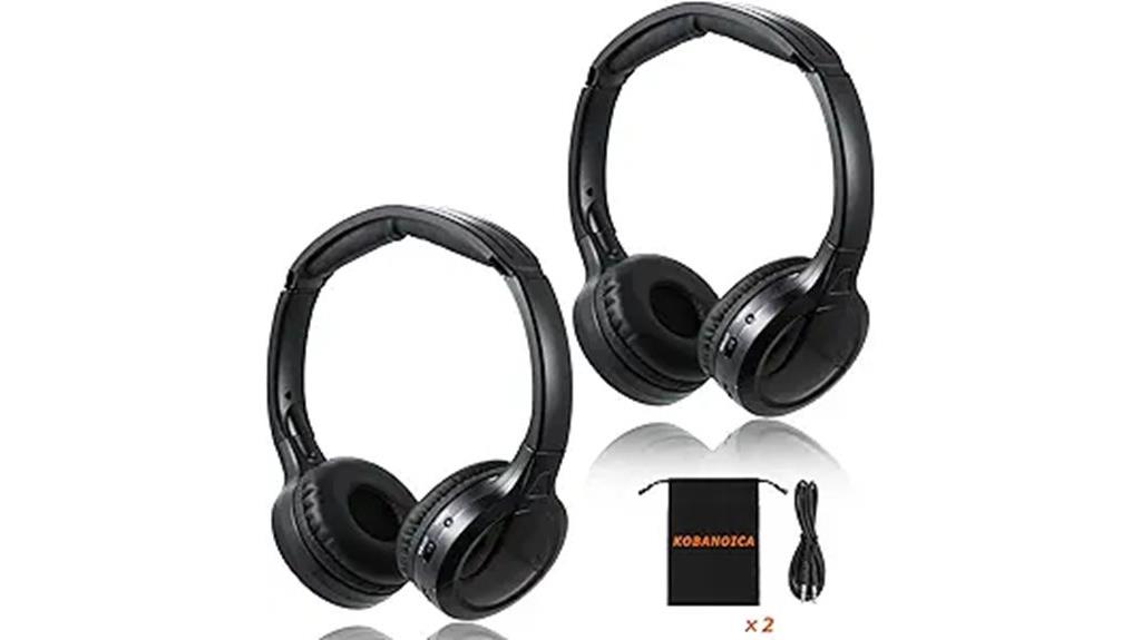 wireless car headphone set