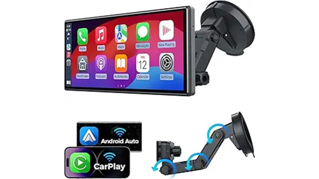 wireless carplay display for vehicles