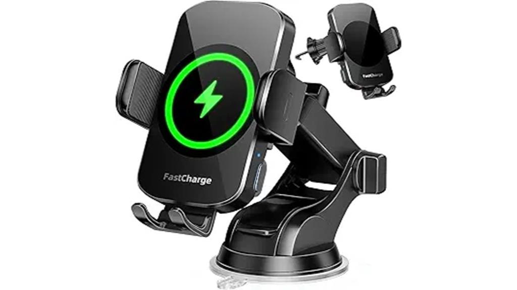 wireless charging phone mount