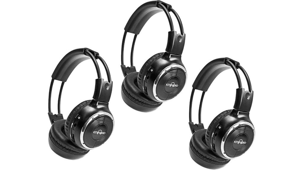 wireless infrared headphone set