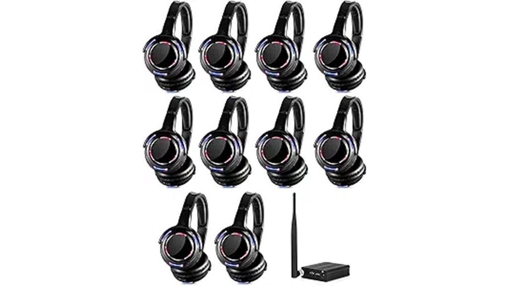 wireless silent disco headphones