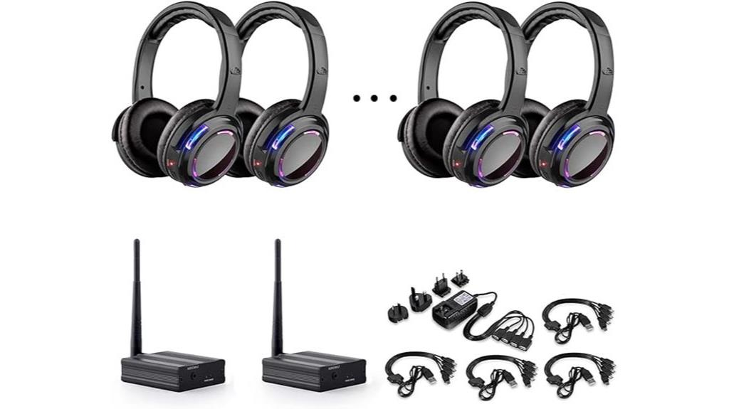 wireless silent disco headphones