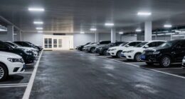 enhanced lighting improves parking