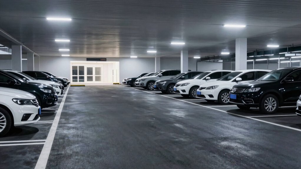 enhanced lighting improves parking