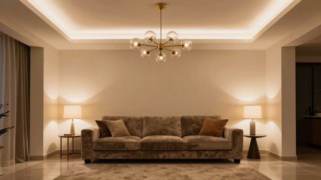 layered stylish ambient lighting