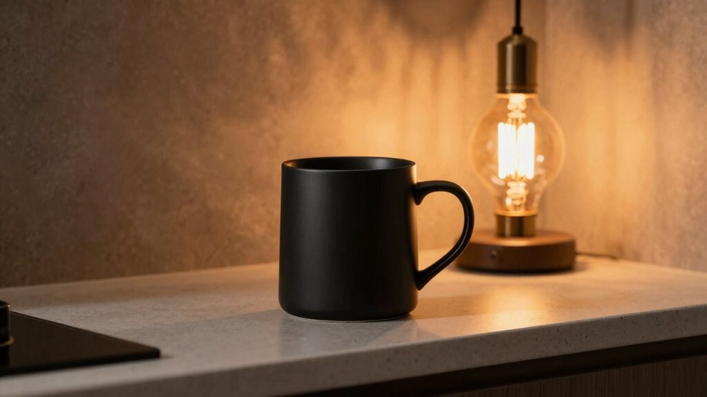 lighting enhances interior ambiance