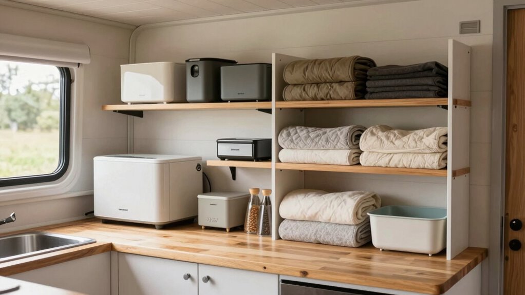 maintain organized clutter free cabin