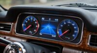 modern displays enhance classic cars