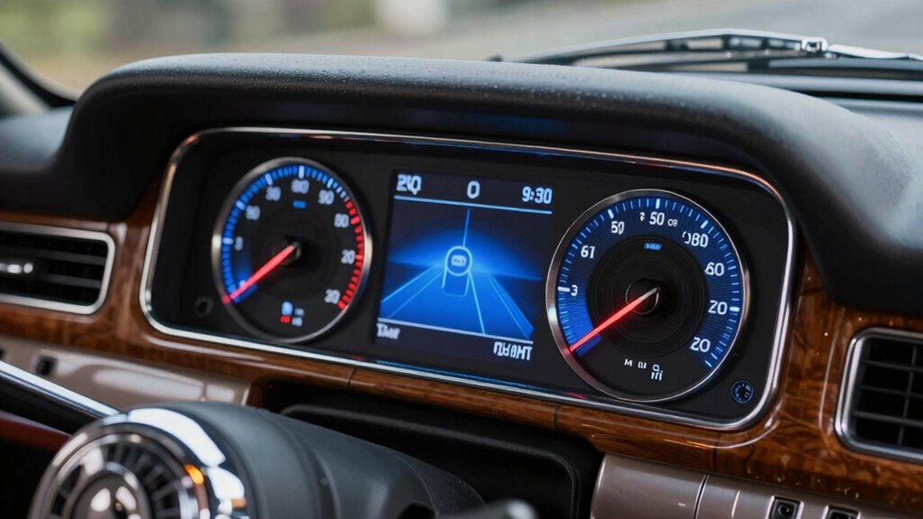 modern displays enhance classic cars