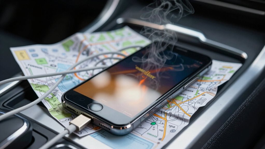 overheating harms navigation systems