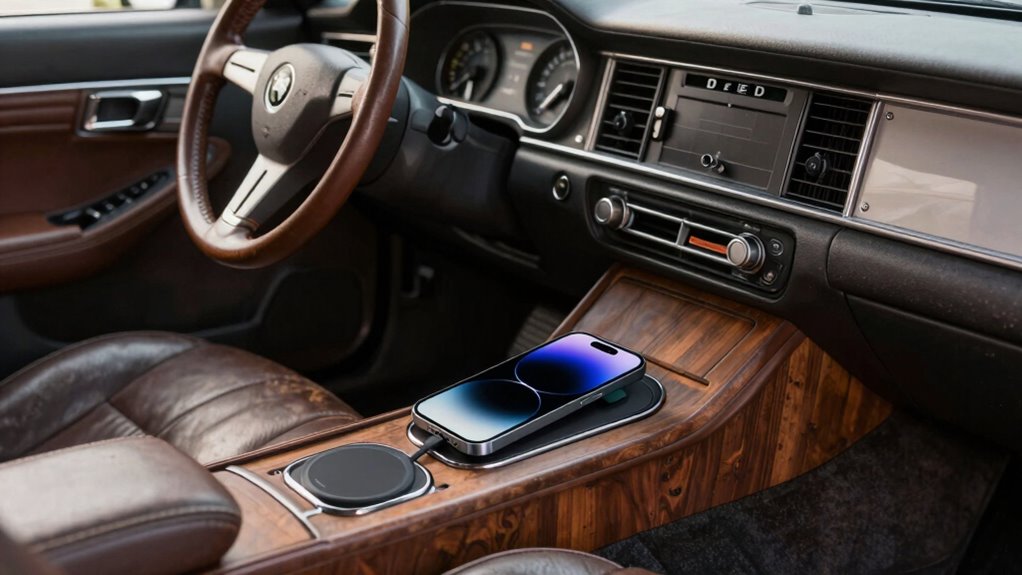 wireless charging limitations in older cars