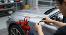 BMW Spider-Man In-car Advertising