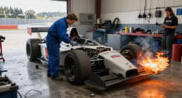 Legendary Mazda 767B Prototype Bursts Into Flames In Laguna Seca Paddock