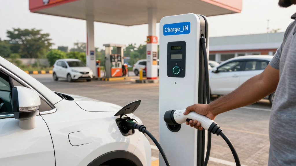 Mahindra’s Charge_iN Network Expands And Opens First EV Station With HPCL