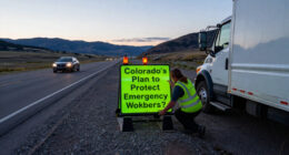Colorado’s Plan To Protect Emergency Workers On The Shoulder? Giant, Neon Green Ford Trucks