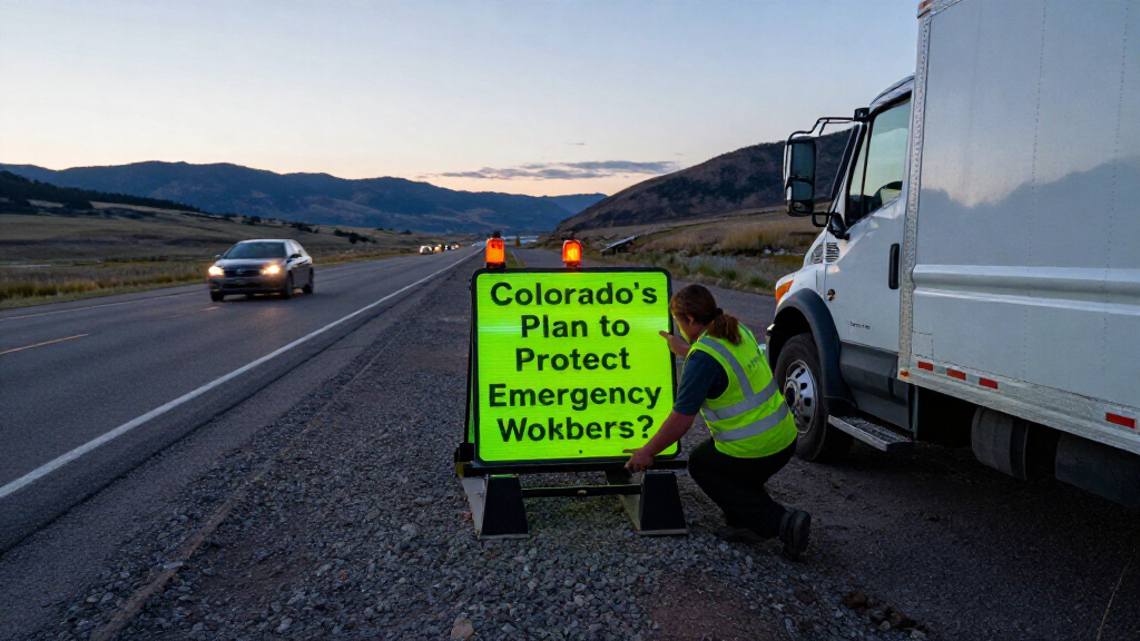 Colorado’s Plan To Protect Emergency Workers On The Shoulder? Giant, Neon Green Ford Trucks