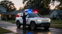 Rivian Turned An R1S Into A Ghostbusters Ecto-1—Sirens, Radar Dish, And All. It Rules