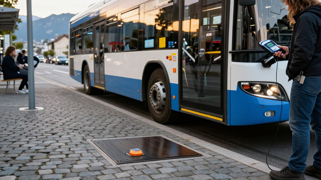Swiss Startup Develops A System That Wirelessly Charges Electric Buses Through Their Tires