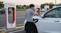 Tesla Adds Emergency Feature So You Can Drive Away From Supercharger Without Unplugging